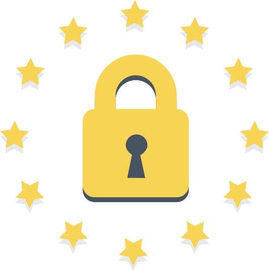 Lock icon with stars surrounding it