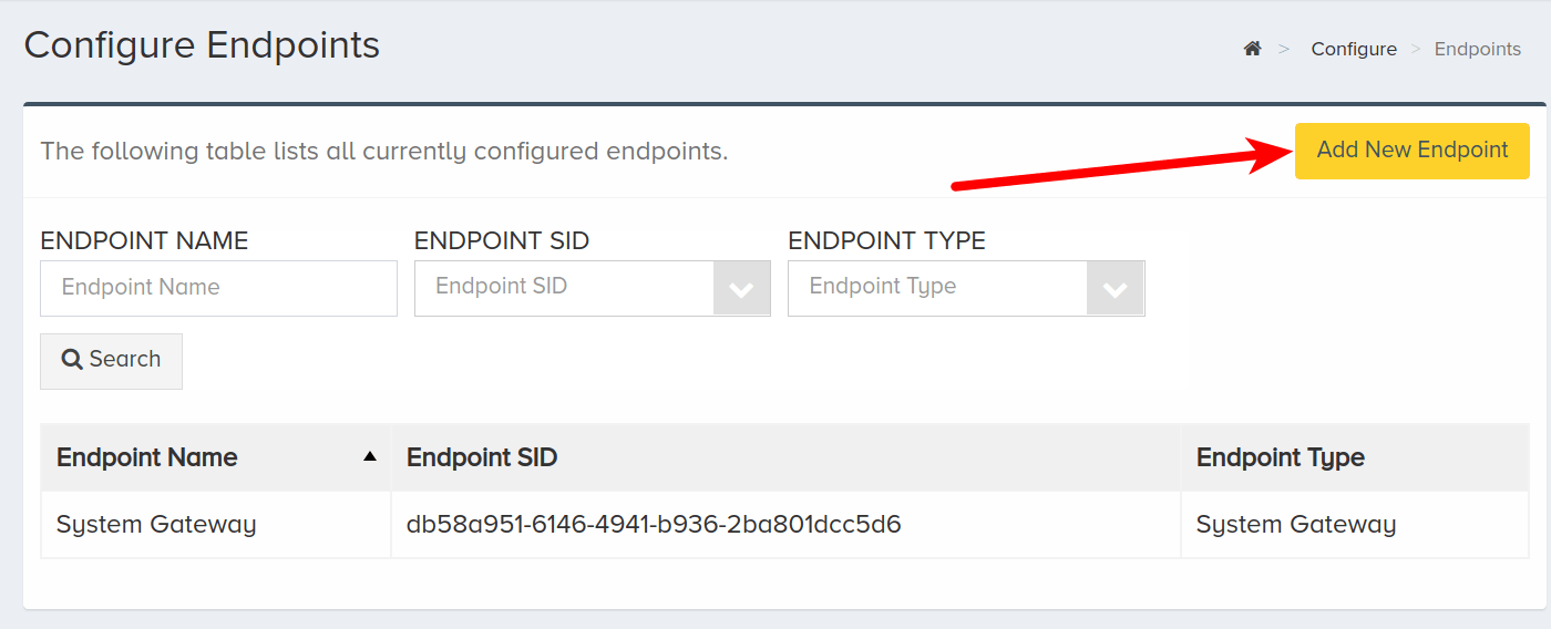New Endpoint